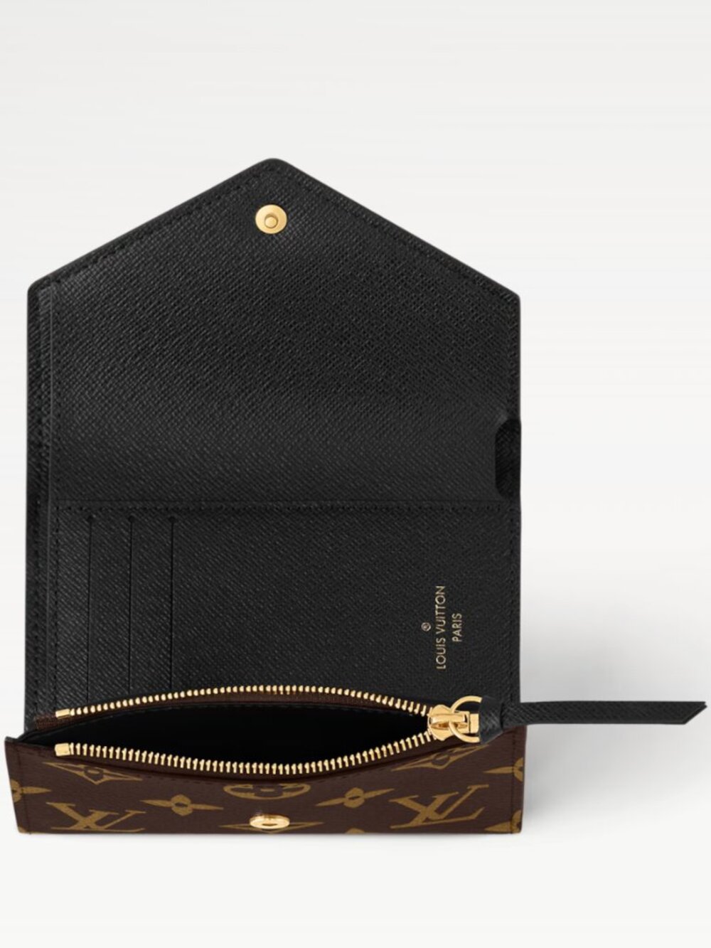 Louis Vuitton Victorine Wallet Monogram Reverse Compact Card Holder -Brown/Beige - Picture 5 of 10